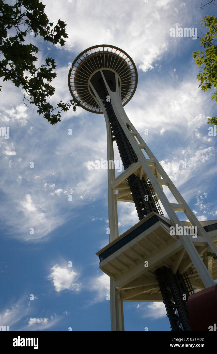 Seattle Space Needle a Seattle nello Stato di Washington WA US STATI UNITI D'AMERICA Foto Stock