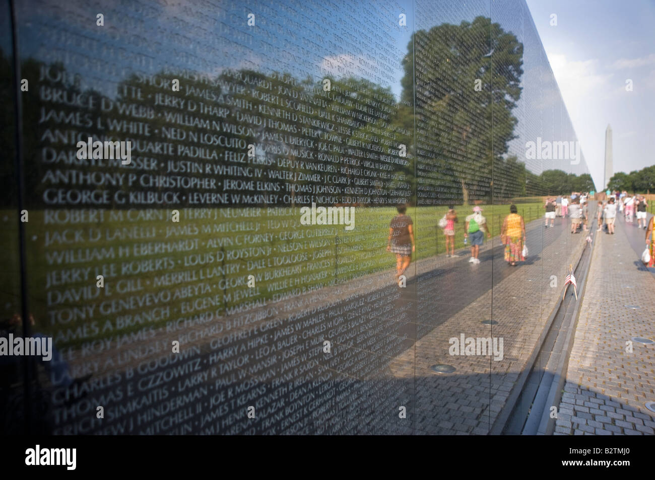 Vietnam War Memorial Washington DC STATI UNITI D'AMERICA Foto Stock
