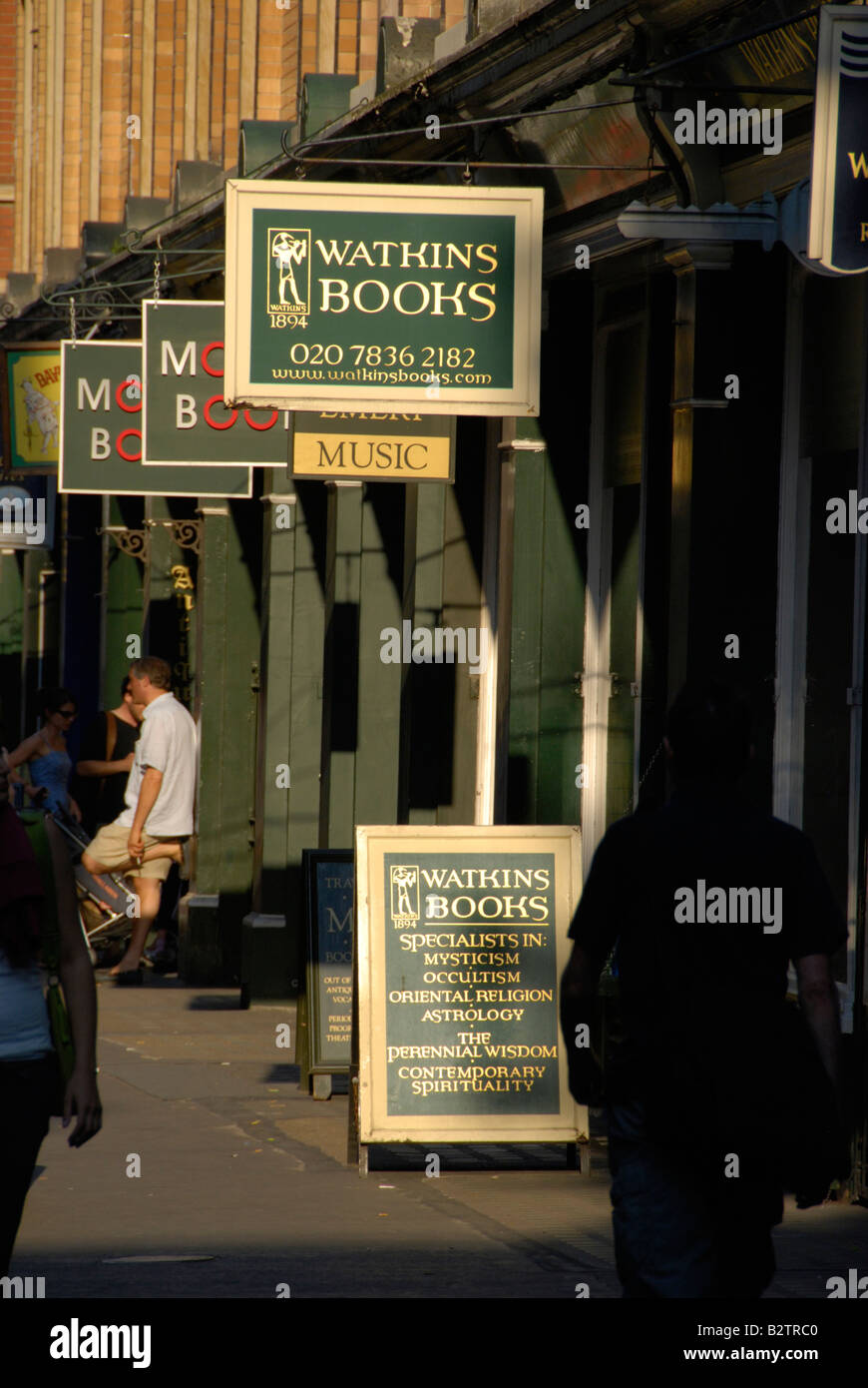 Librerie Antiquarie in Cecil Court off Charing Cross Road, Londra, Inghilterra Foto Stock