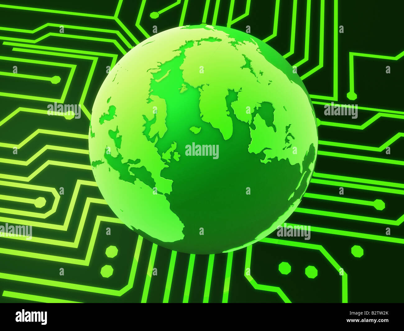 globo di Digitahi Foto Stock