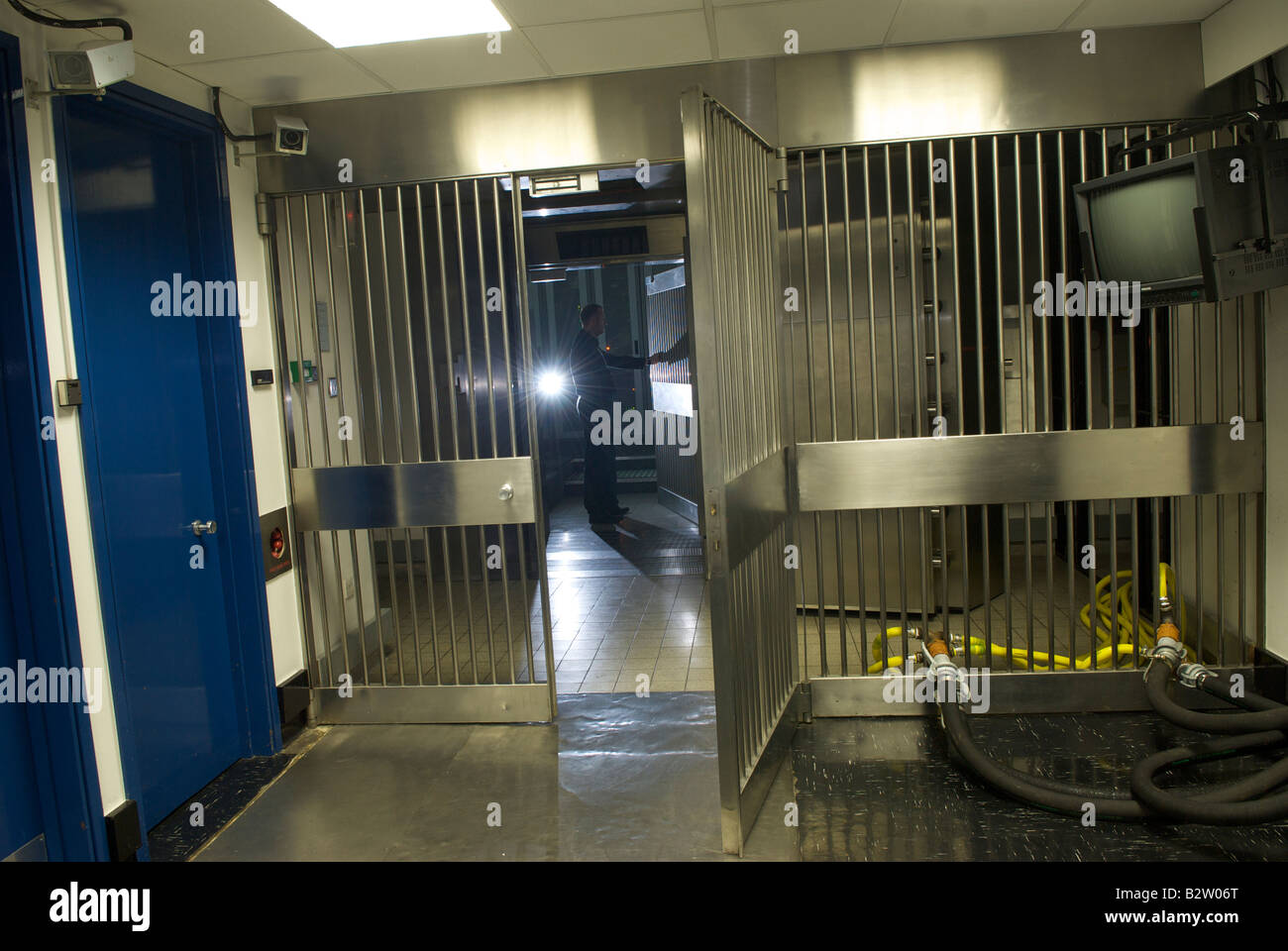 La ex banca di Inghilterra bullion vault in Manchester, adesso casa di archiviazione sicura dei dati Foto Stock