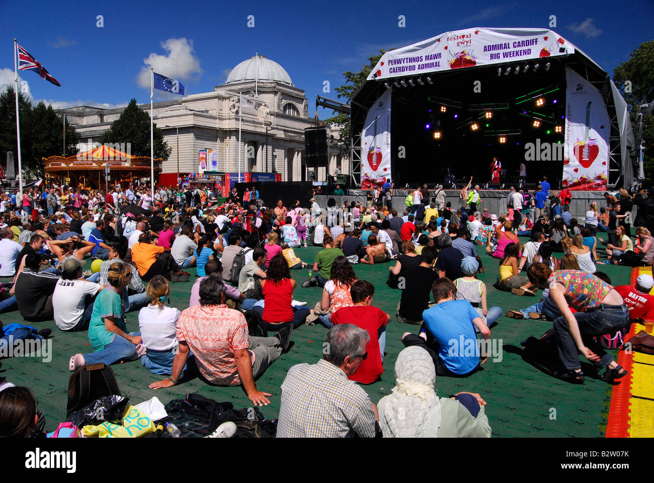 Cardiff Big Weekend il Festival di Musica e Divertimento Fayre Foto Stock
