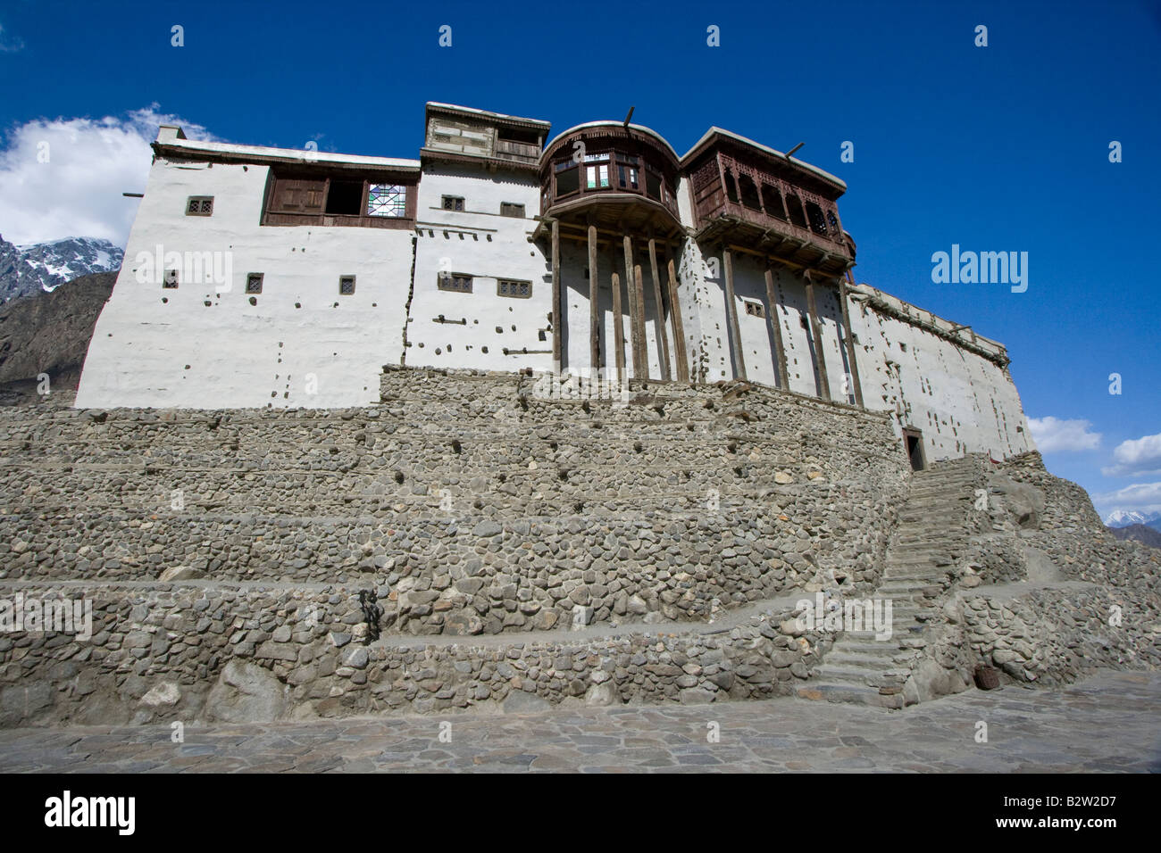 Baltit Fort in Karimabad nella Hunza Valley nel nord del Pakistan Foto Stock