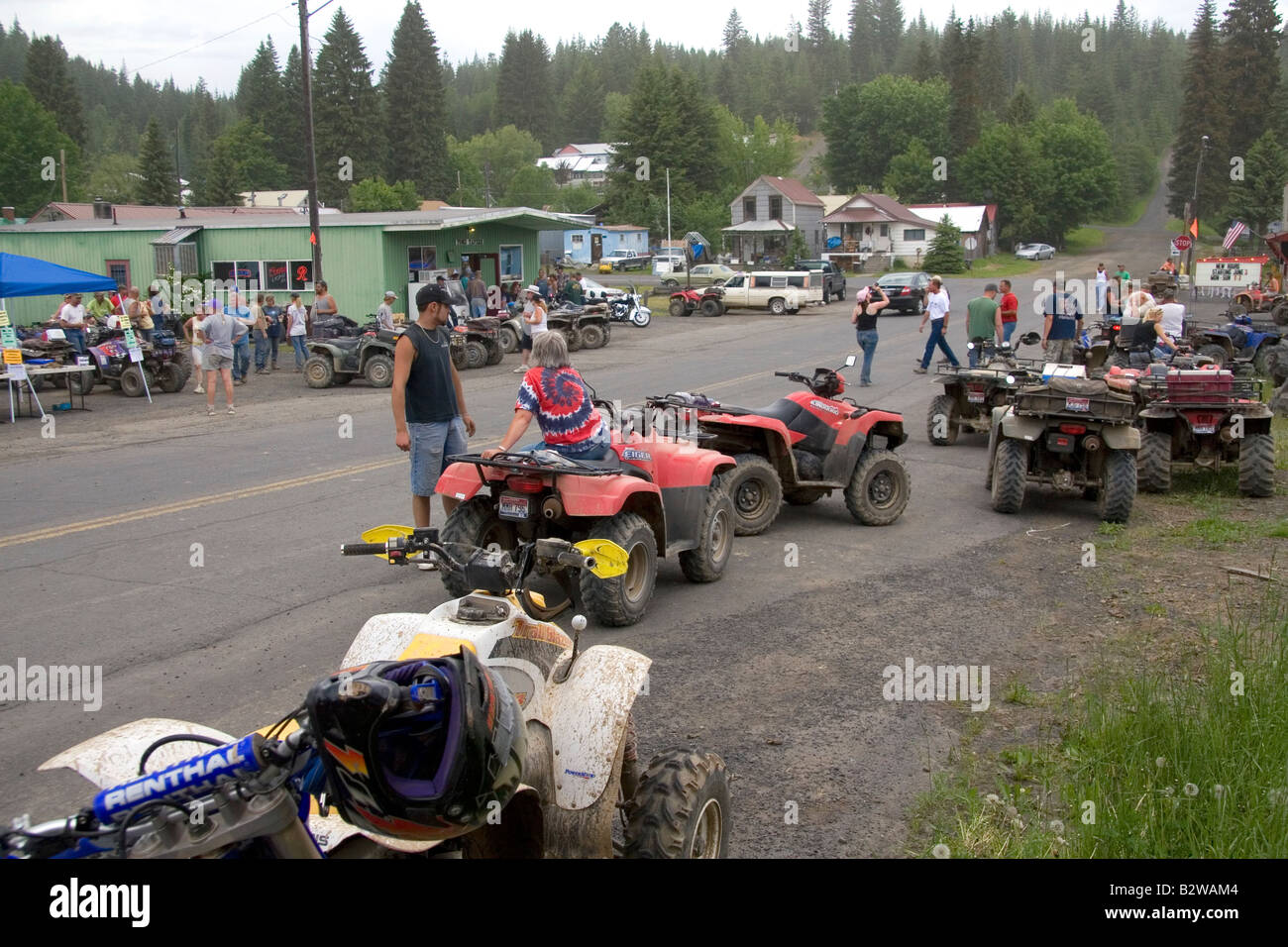 Veicolo fuoristrada al rally di Elk River Idaho Foto Stock