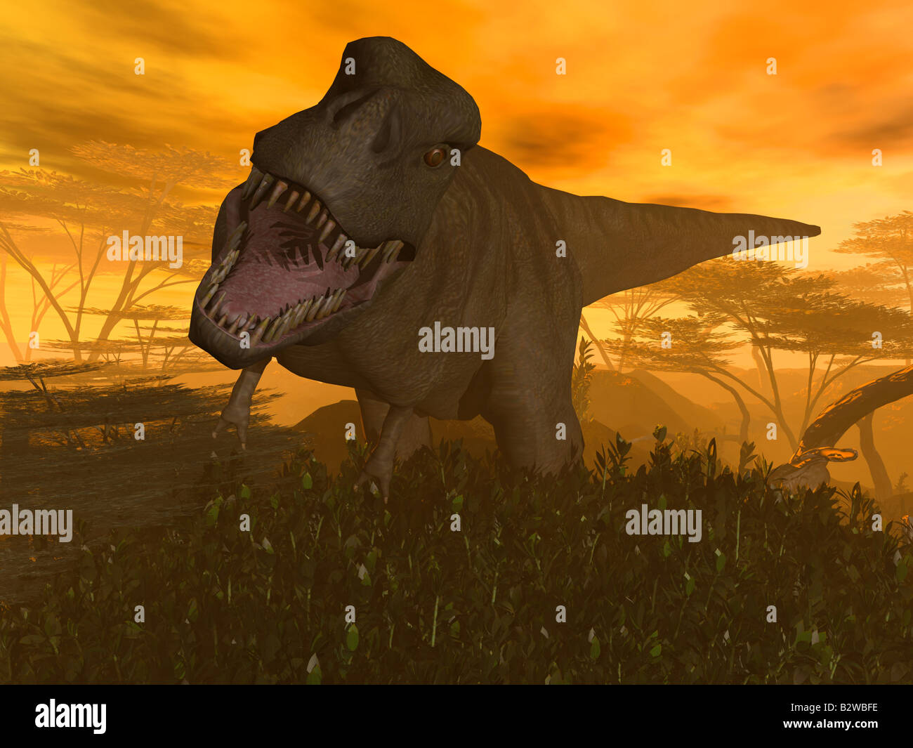 Tyrannosaurus rex Foto Stock