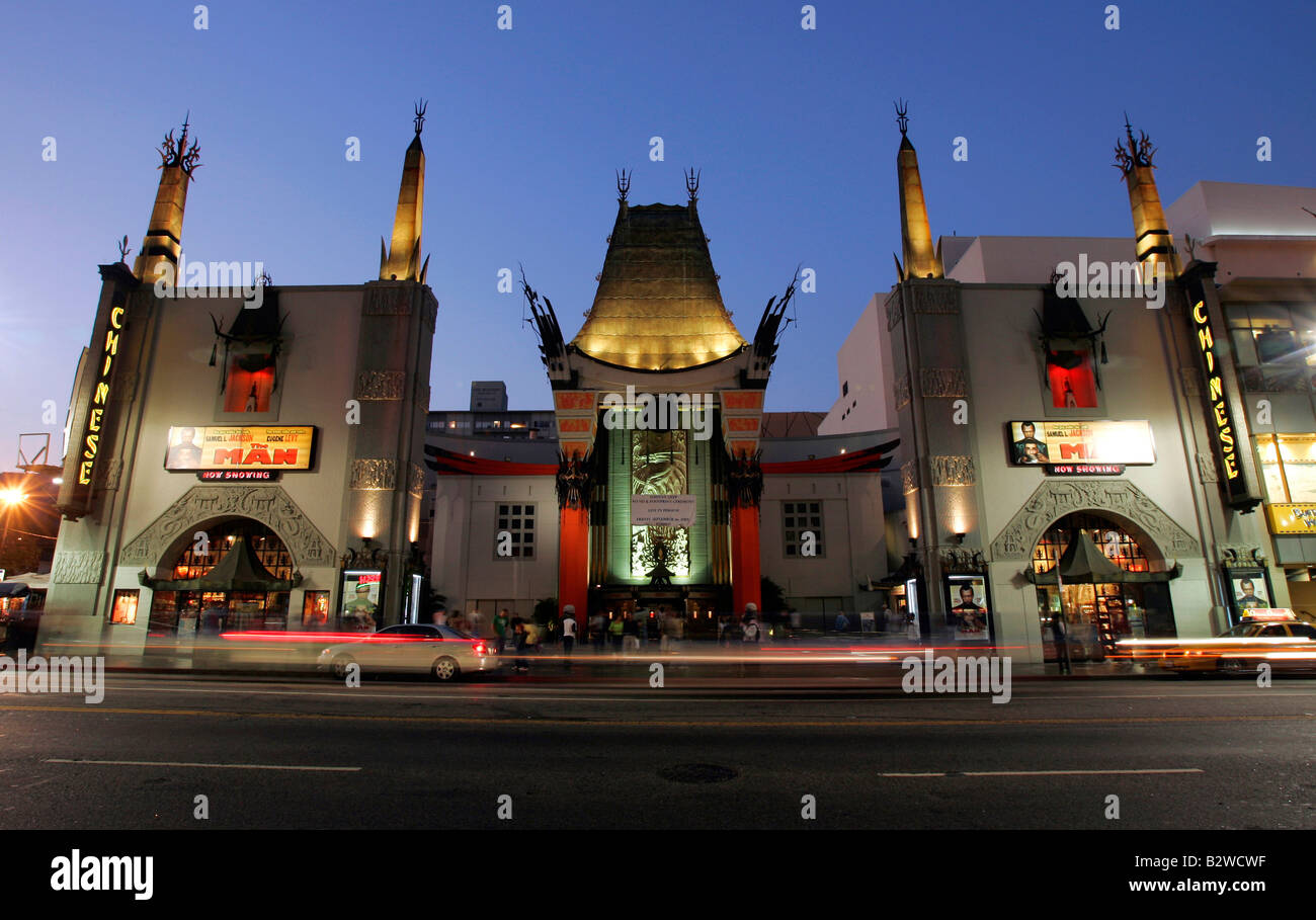 Noi di LOS ANGELES famosa Graumann s Chinese Theatre di notte foto GERRIT DE HEUS Foto Stock