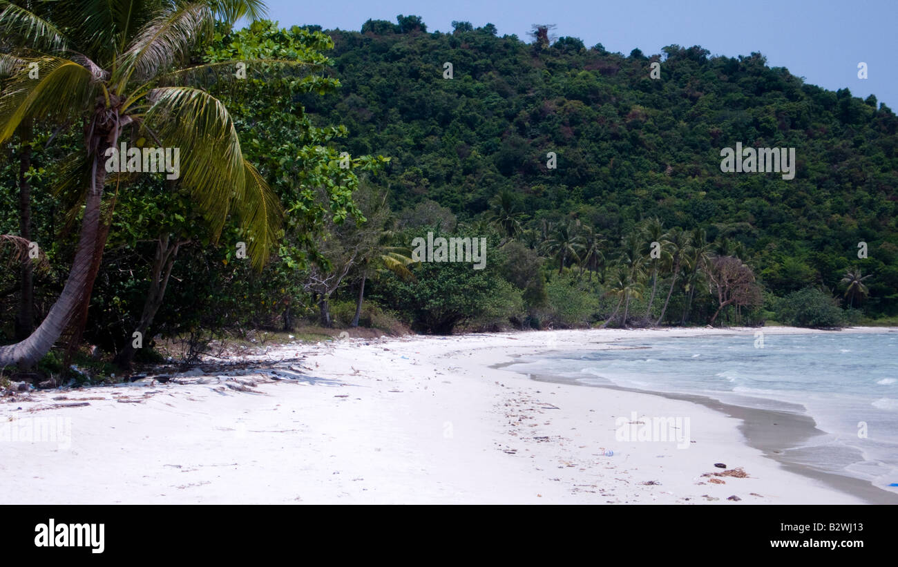 La sabbia bianca Bai Sao beach south east Phu Quoc Island in Vietnam Foto Stock