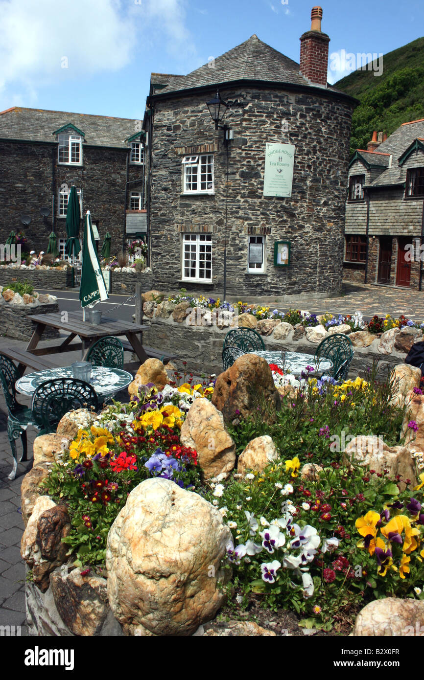 Il grazioso villaggio di Boscastle in Cornovaglia, Cornwall, Inghilterra Foto Stock