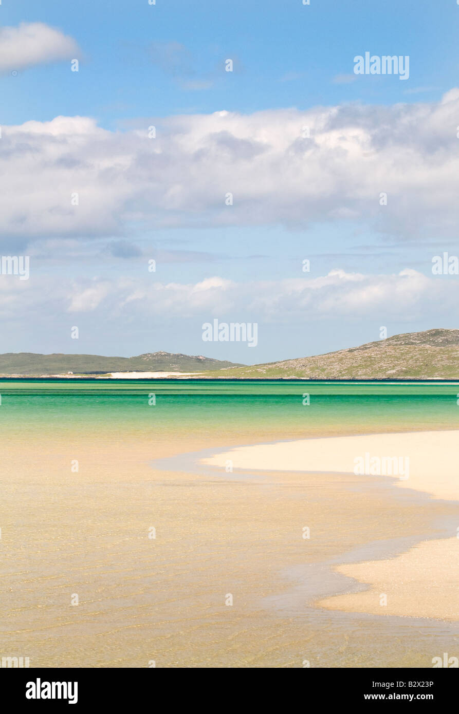 Luskentire beach, Isle of Harris, Ebridi, Scotland, Regno Unito Foto Stock