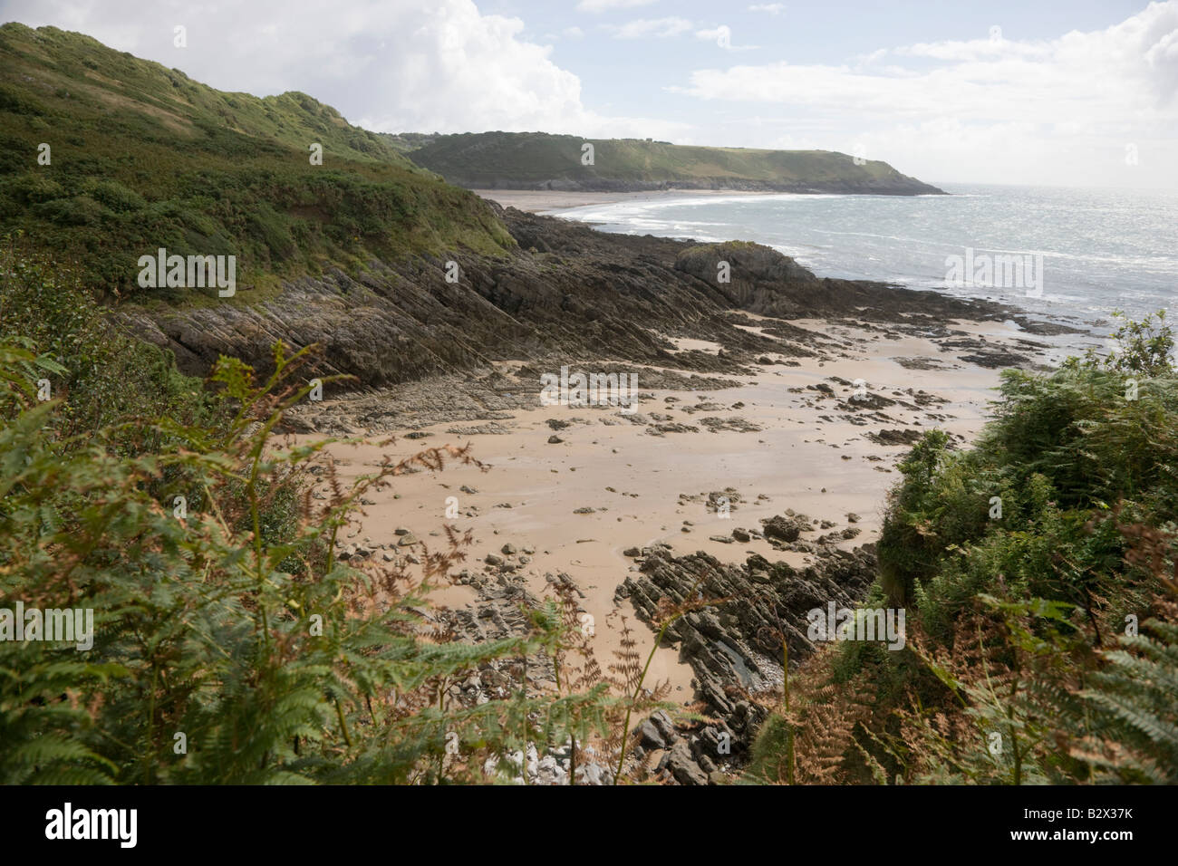 Il Brandy Cove famoso di contrabbandieri Foto Stock