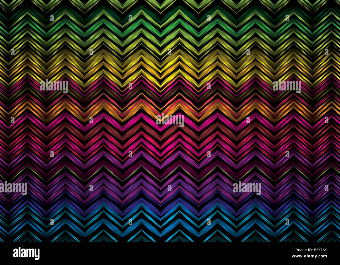 Arcobaleno colorato a zig zag per effetto ideale come un desktop o sullo  sfondo Foto stock - Alamy