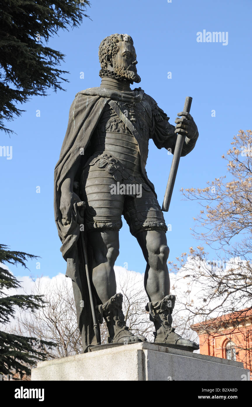 Statua di re Filippo II Filip Valladolid Spagna Foto Stock