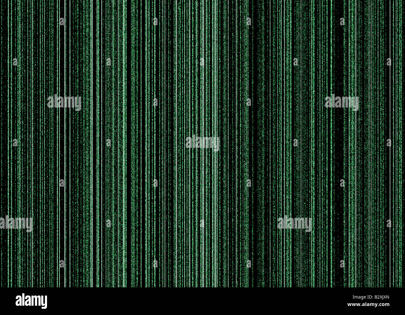 Illustrate il concetto di matrice immagine di sfondo nero e verde Foto Stock