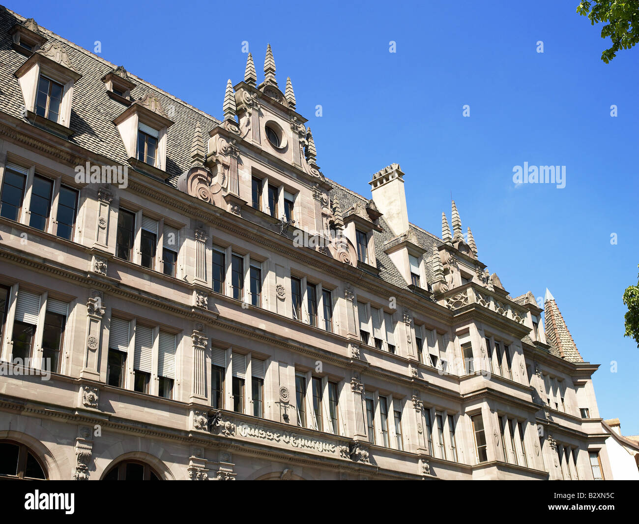 Ex CAISSE D'Epargne Savings Bank Building 1905 Strasburgo Alsace Francia Foto Stock