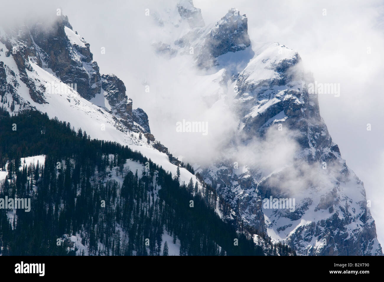 Le tempeste sul Grand Tetons 1 Foto Stock