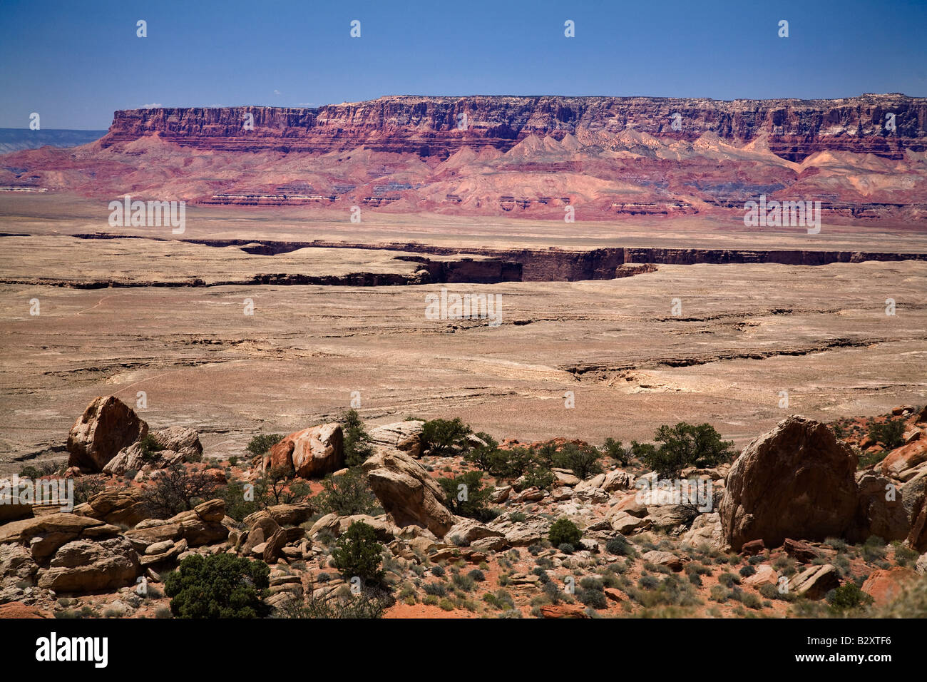 Vermiglio scogliere e Marble Canyon.tif Foto Stock