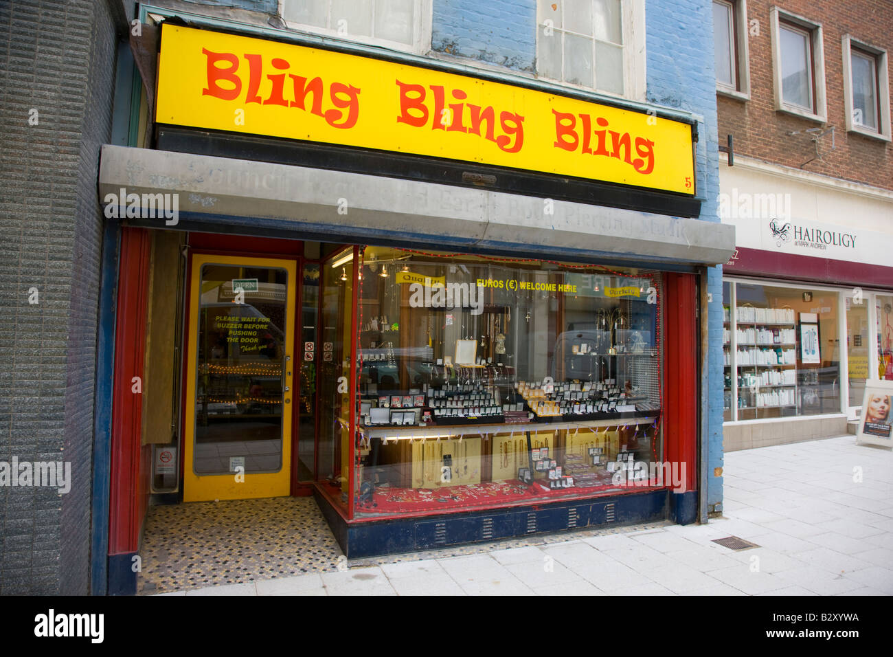 Bling Bling Bling una gioielleria in Margate Kent Foto Stock
