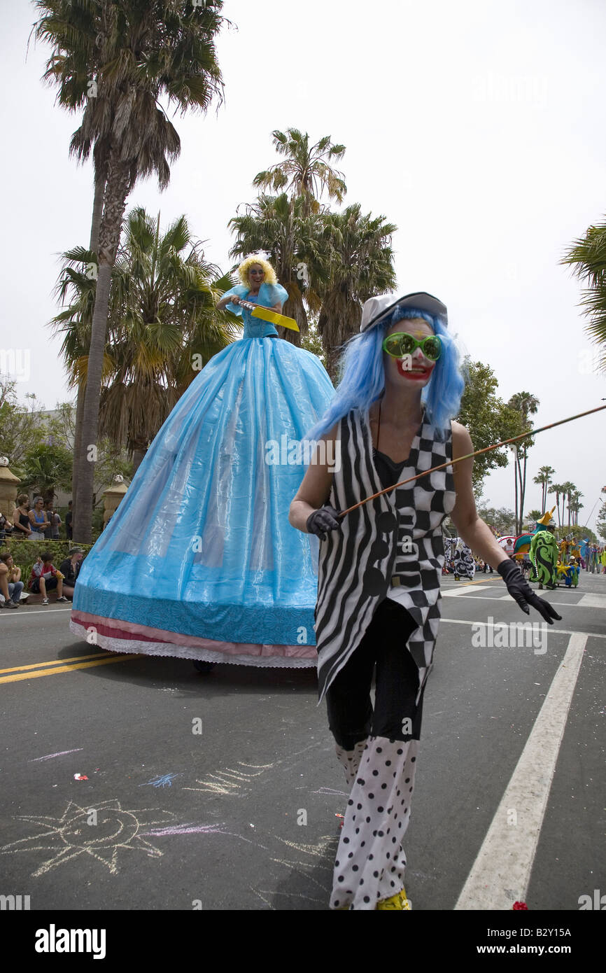 Estivo annuale celebrazione solstizio e sfilata di giugno 2007, sin dal 1974, Santa Barbara, California Foto Stock