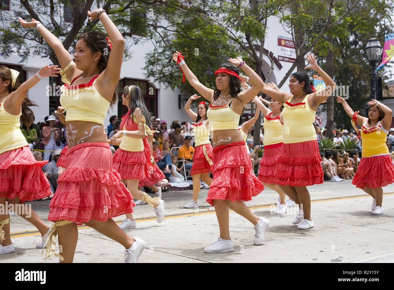 Estivo annuale celebrazione solstizio e sfilata di giugno 2007, sin dal 1974, Santa Barbara, California Foto Stock