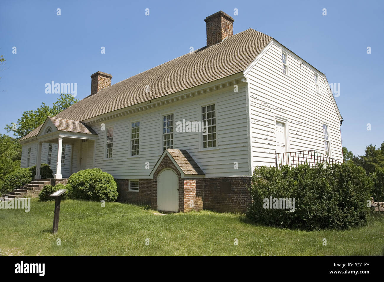 Scotchtown storico, VA, casa di Patrick Henry, 1771-1778, e l'girlhood home di Dolley Madison Foto Stock