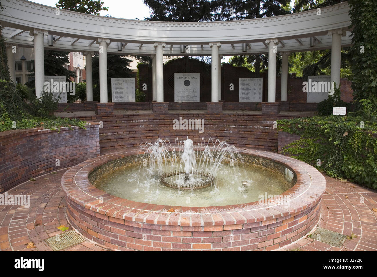 Ford Birthsite & Gardens, il luogo di nascita ufficiale della ex-Presidente Gerald Ford, Omaha, Nebraska Foto Stock