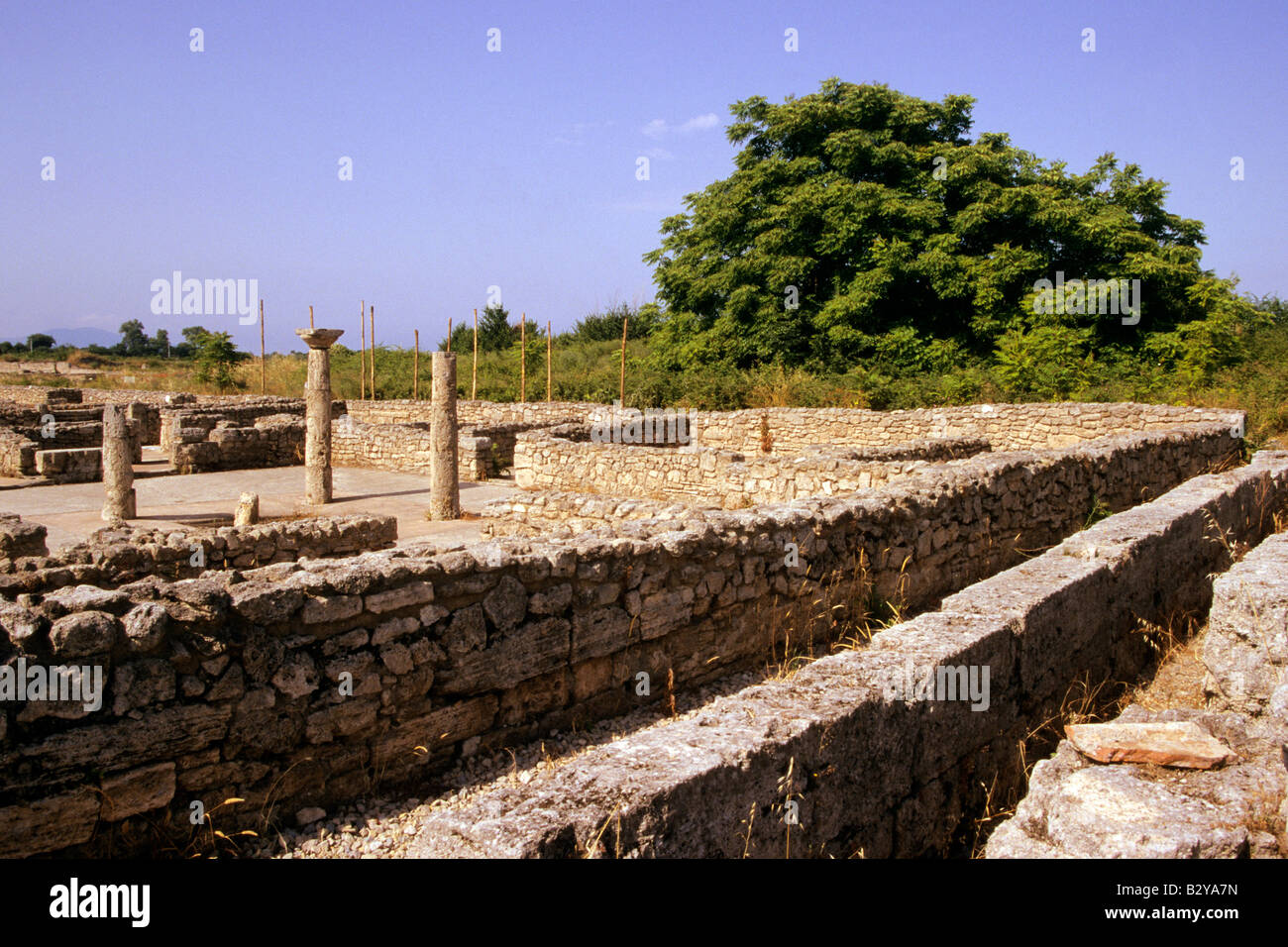 L'Europa, Italia, campania, paestum, il tempio di Cerere Foto Stock