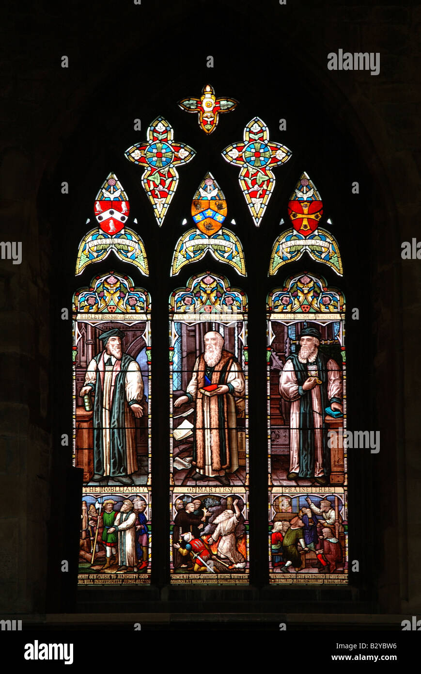 Vetrata, St Marys chiesa, melton mowbray, leicestershire, England, Regno Unito Foto Stock