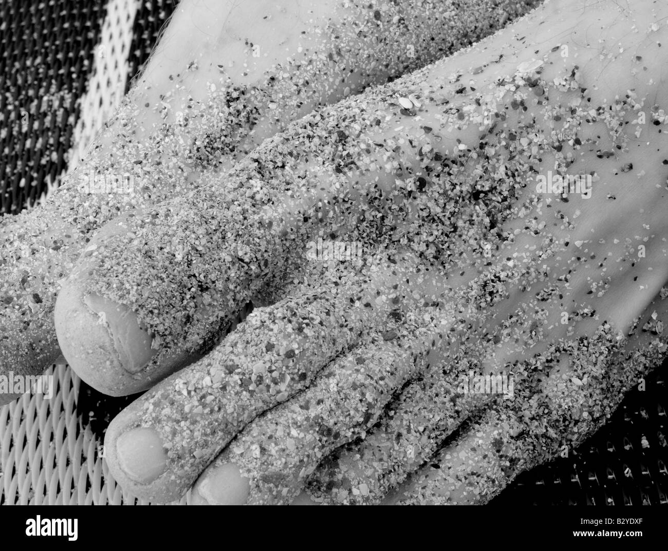 Piedi del Sandy Foto Stock