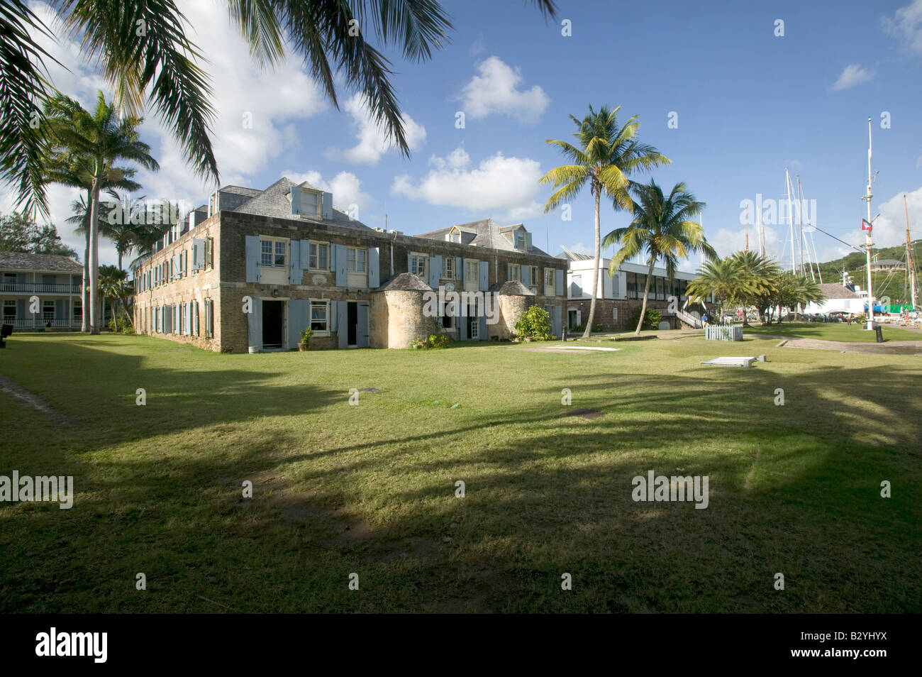 Gli ufficiali dei quarti, English Harbour , Antigua Foto Stock