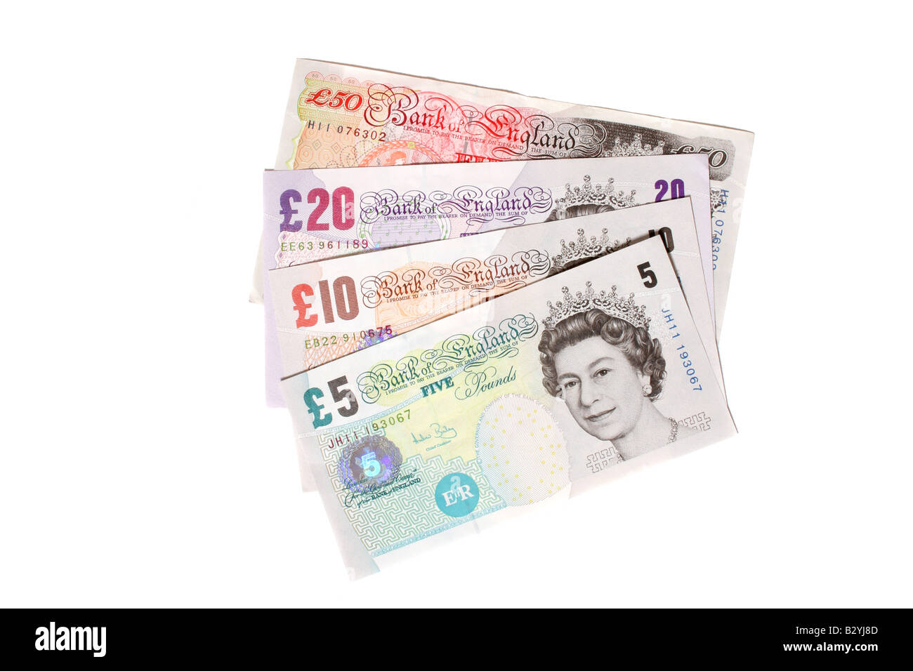 La valuta inglese Foto Stock