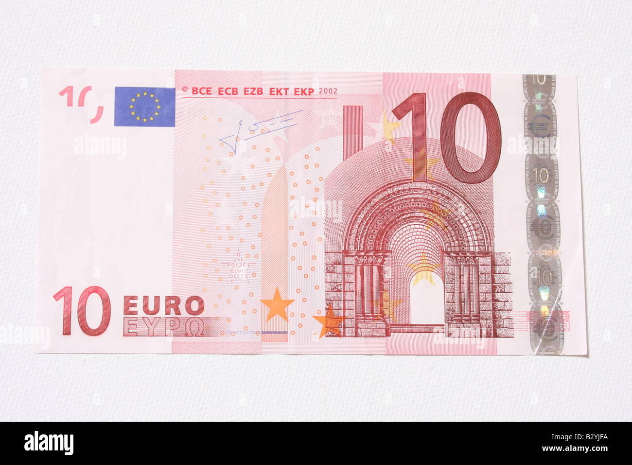 Una decina di banconota in Euro. Foto Stock
