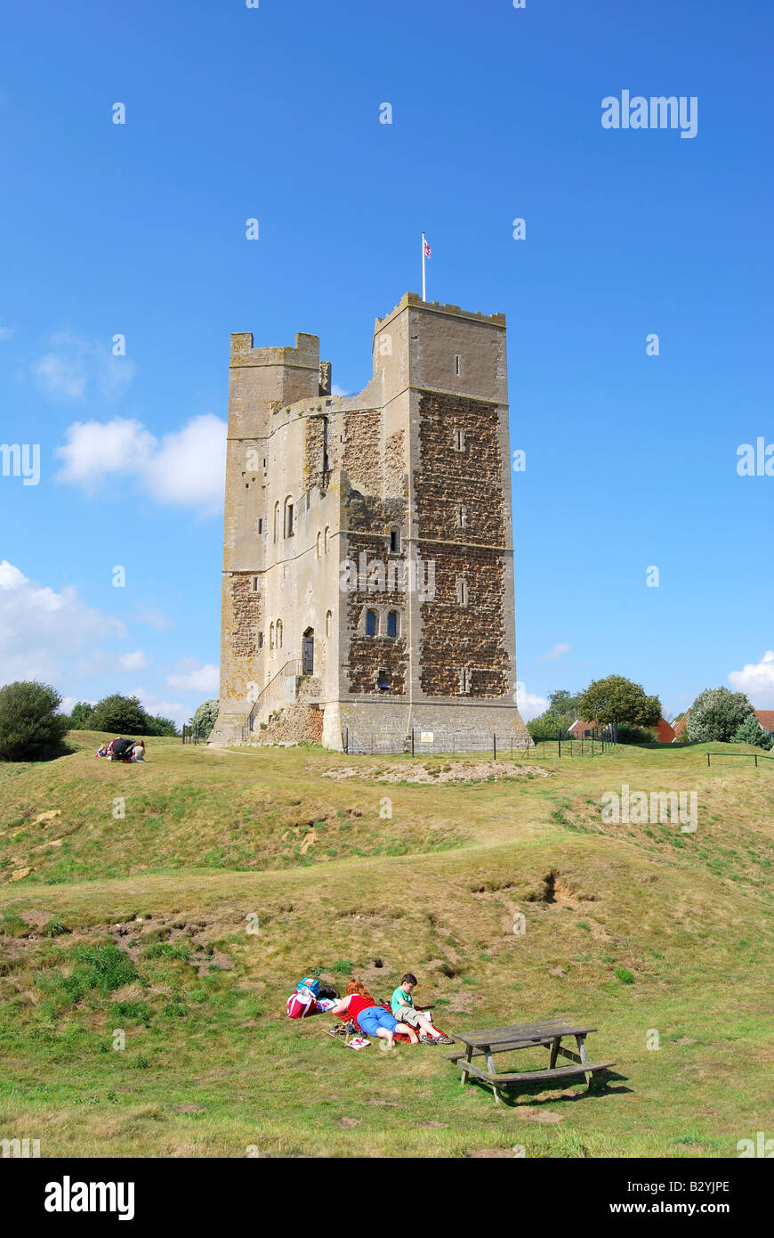 Il mastio del castello di Orford, Orford, Suffolk, Inghilterra, Regno Unito Foto Stock