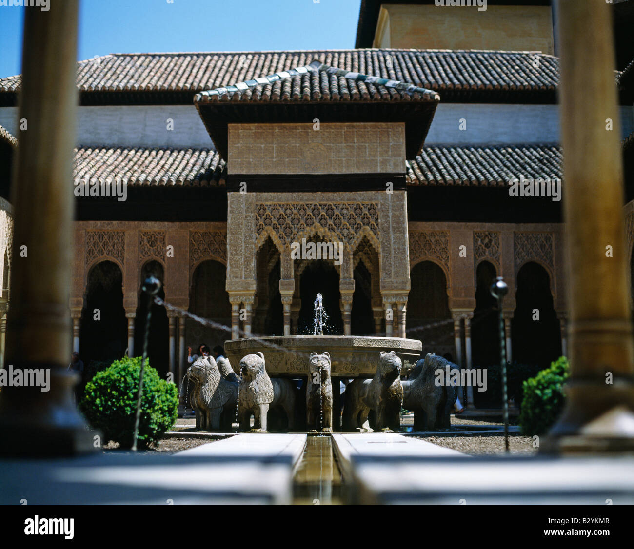 Granada Spagna Alhambra Corte dei Leoni Foto Stock