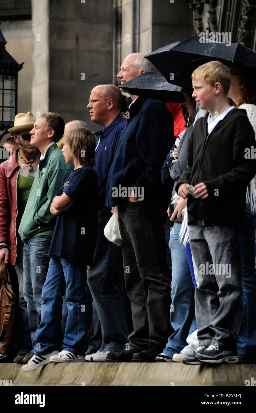 Udienza a Edinburgh Fringe Festival,royal Mile,Edinburgh Foto Stock