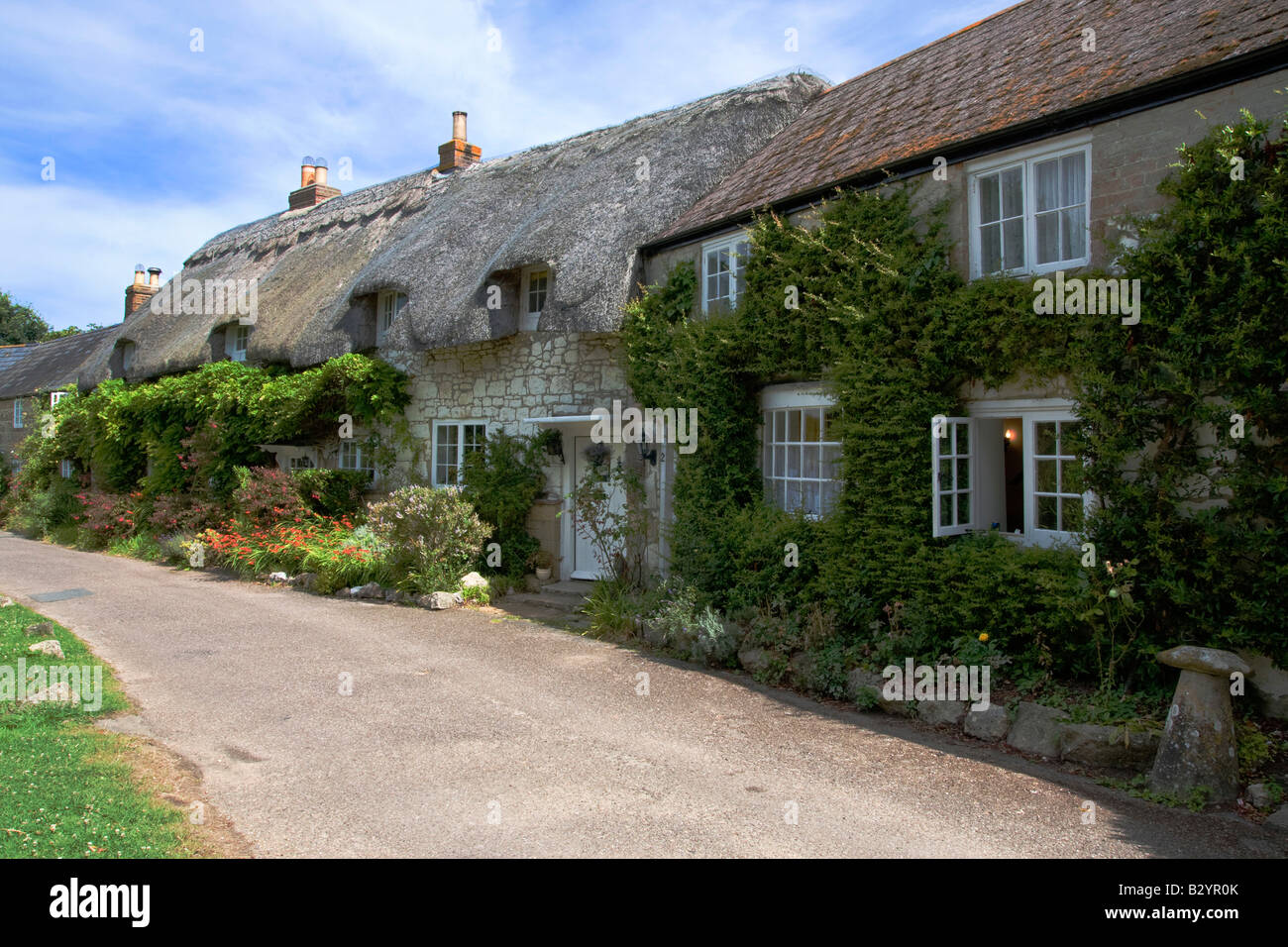 Winkle Street Cottages, Calbourne, Isle of Wight, Regno Unito Foto Stock