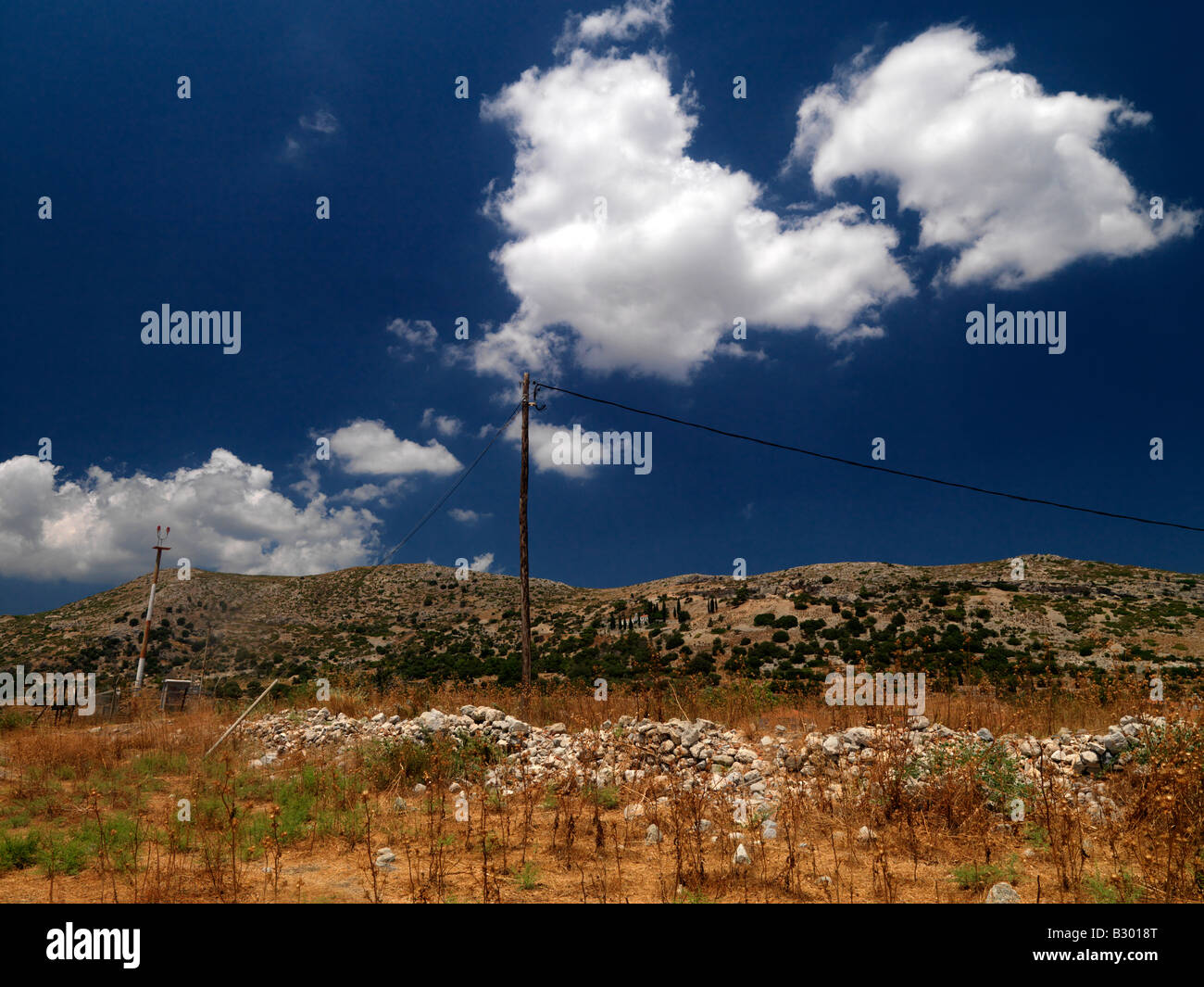 Paesaggio vicino Pythagorian Samos Grecia Foto Stock