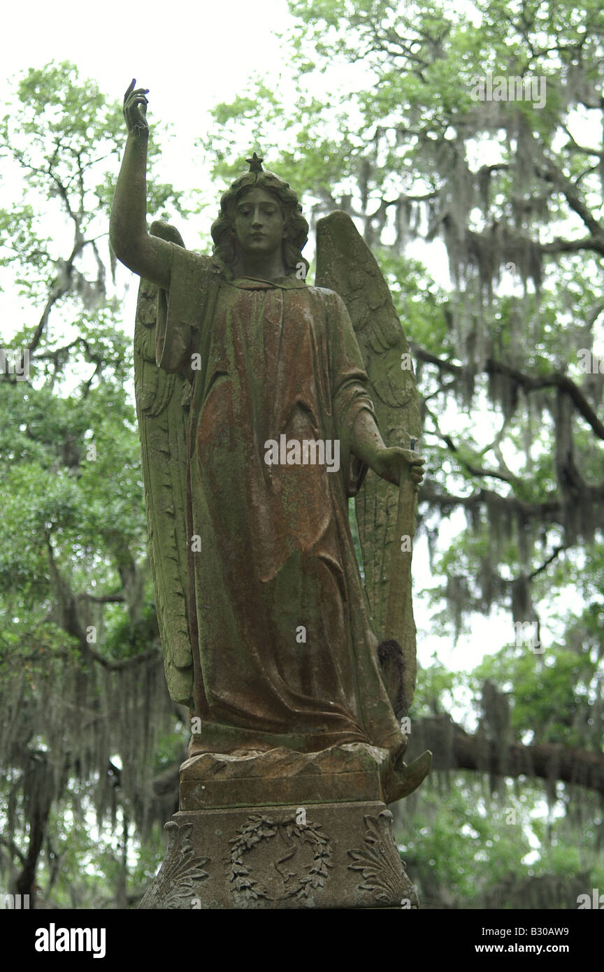 Arcangelo nel cimitero Bonaventura a Savannah, Georgia Foto Stock