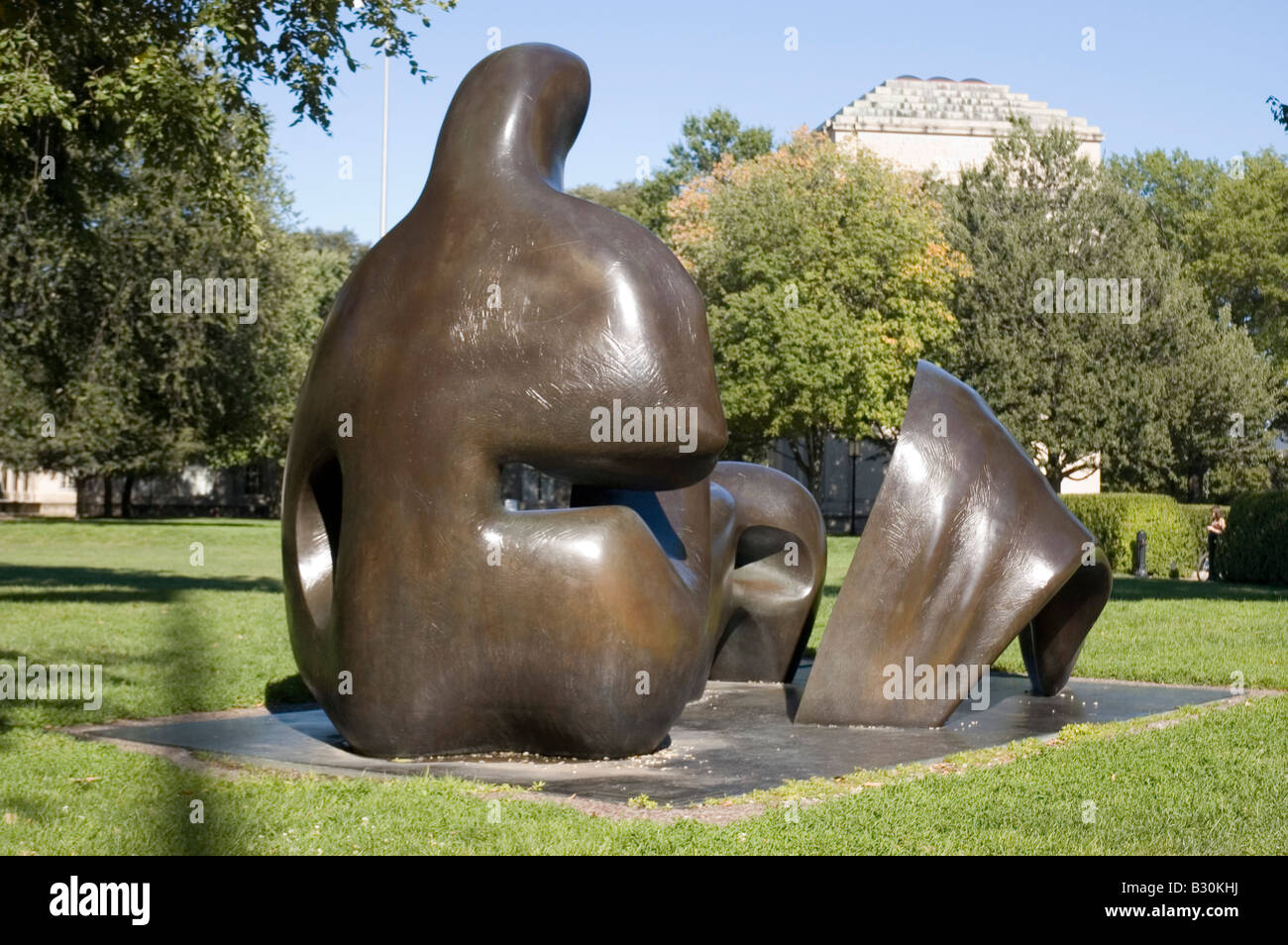Una scultura di Henry Moore in Massachusetts Institute of Technology di Cambridge Foto Stock