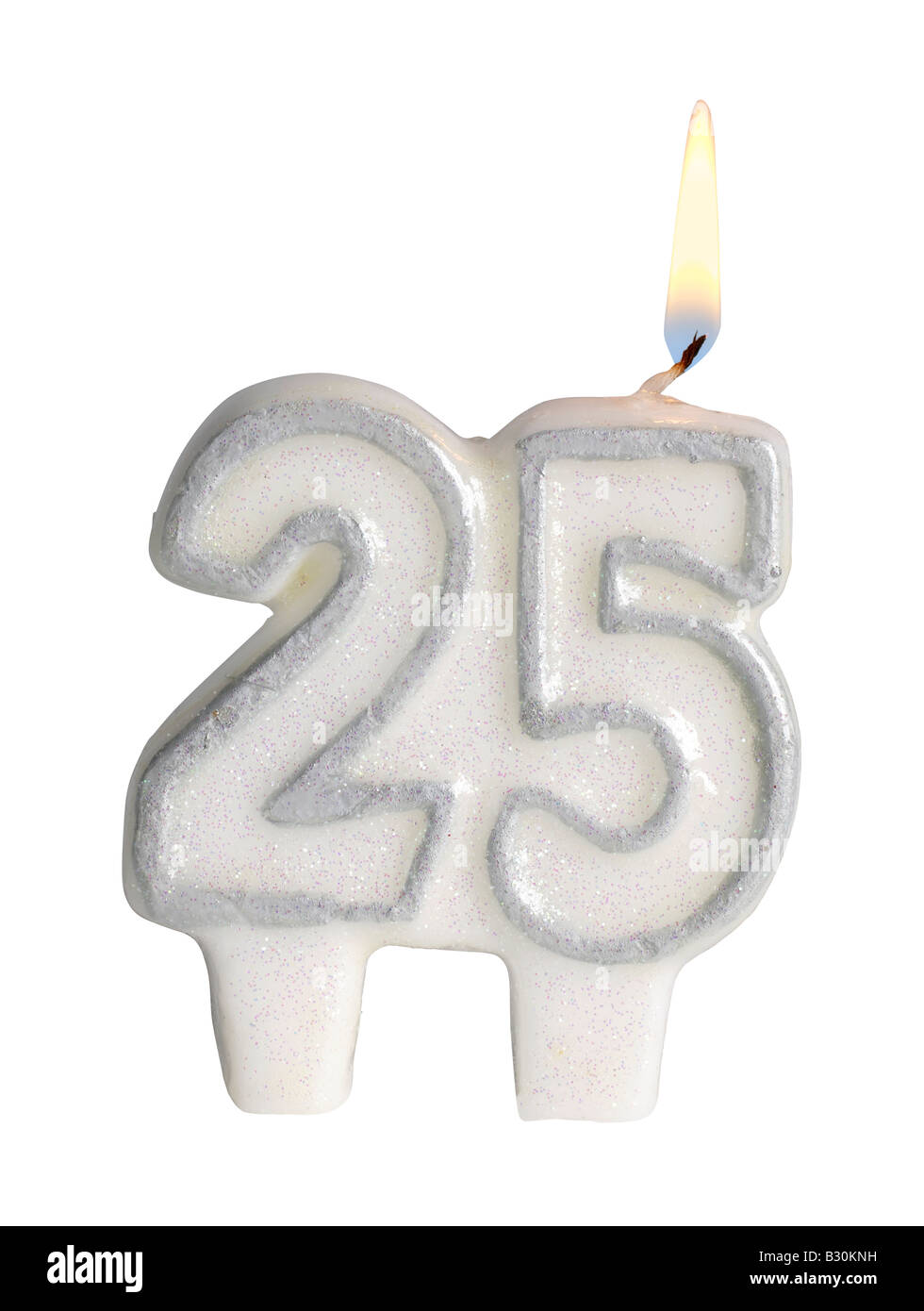 Numero 25 candela Foto Stock