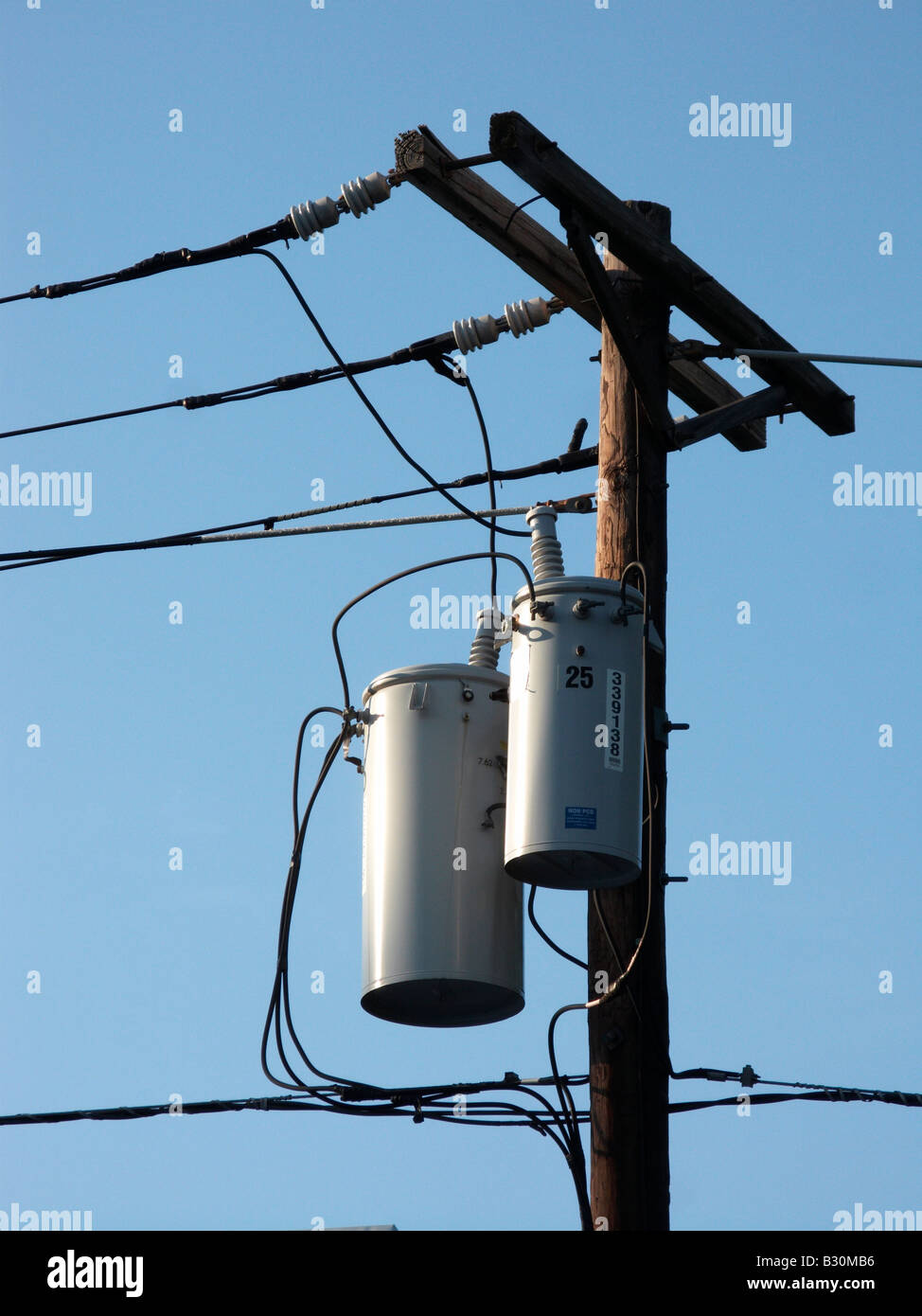 Trasformatori elettrici Foto Stock