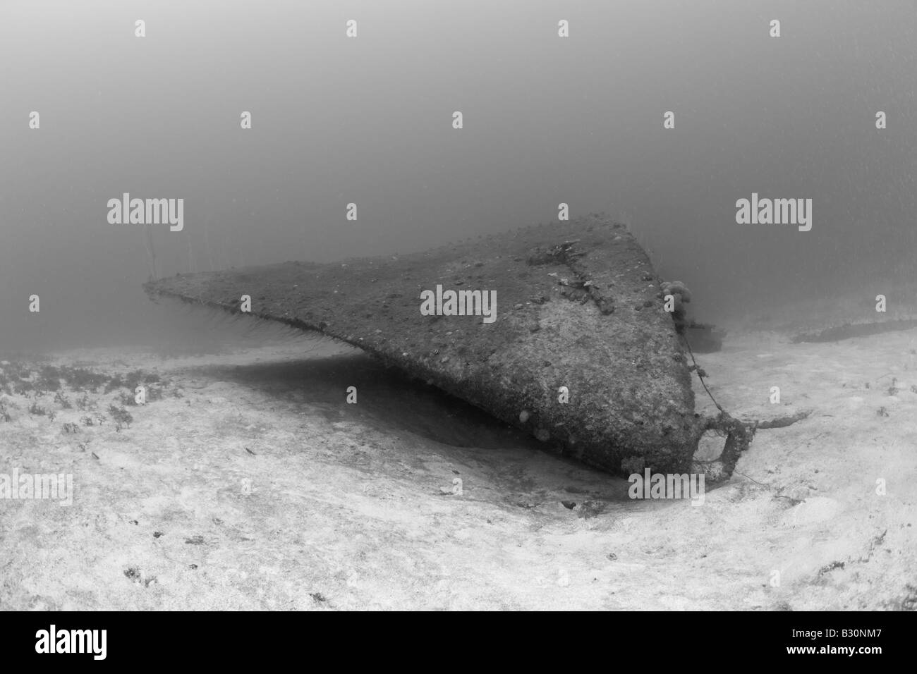 Prua del Cacciatorpediniere USS Anderson Isole Marshall Bikini Atoll Micronesia Oceano Pacifico Foto Stock