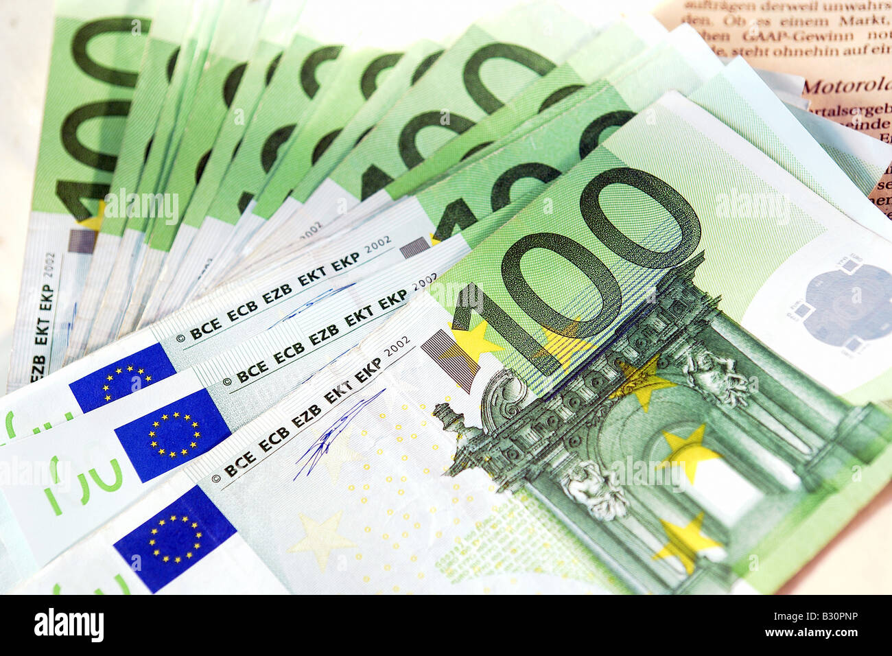 Banconota dell'euro Foto Stock