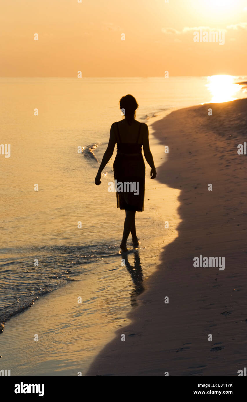 Tramonto al mare Foto Stock