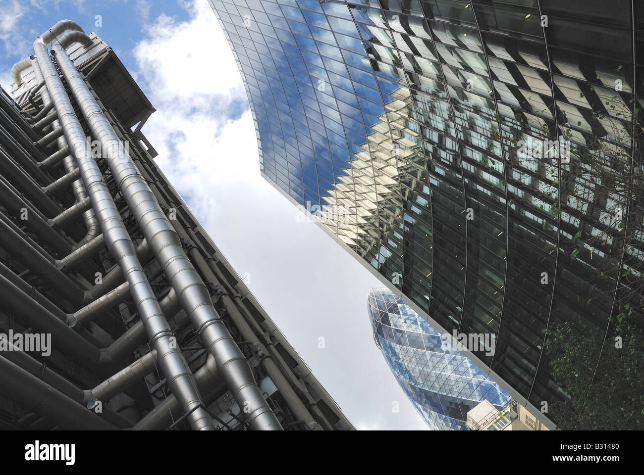 Lloyds di Londra e il Palazzo Willis. Londra, Regno Unito Foto Stock