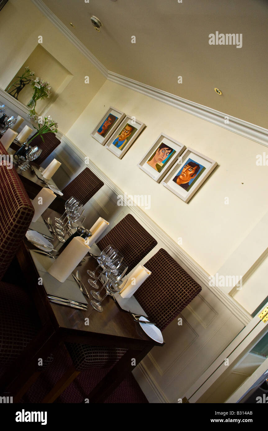 Il ristorante Blue Haven Hotel, Kinsale, West Cork, Irlanda. Foto Stock