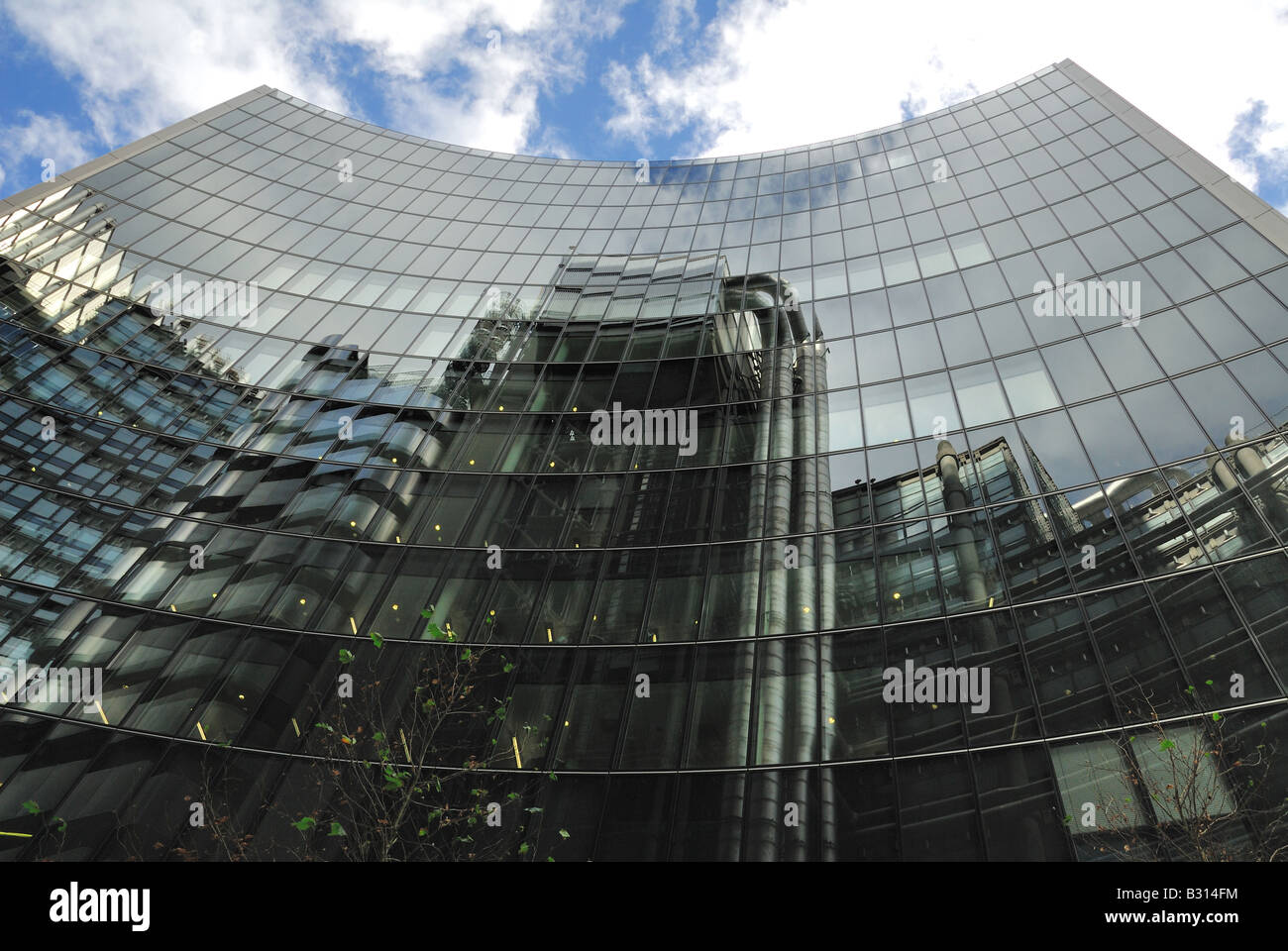 Lloyds e Willis edificio. Londra, UK Foto Stock