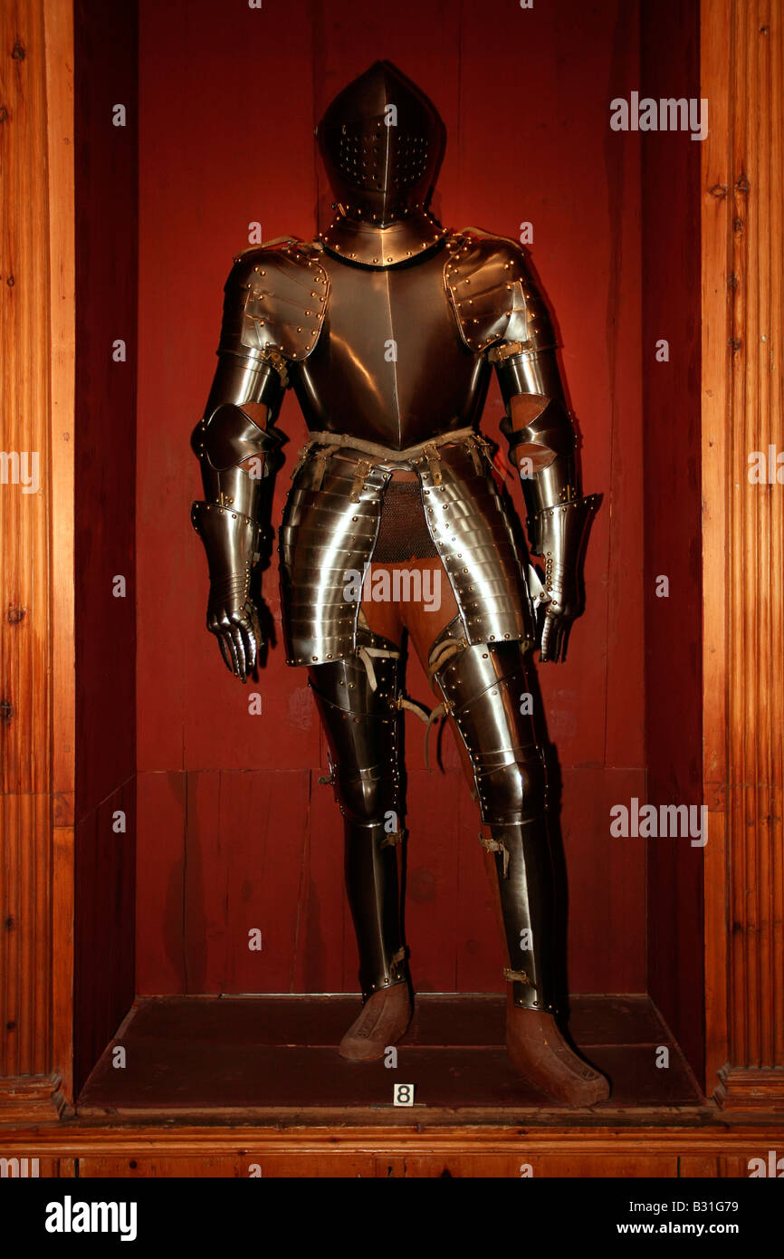 Il castello di Ambras: Il Armouries Foto Stock