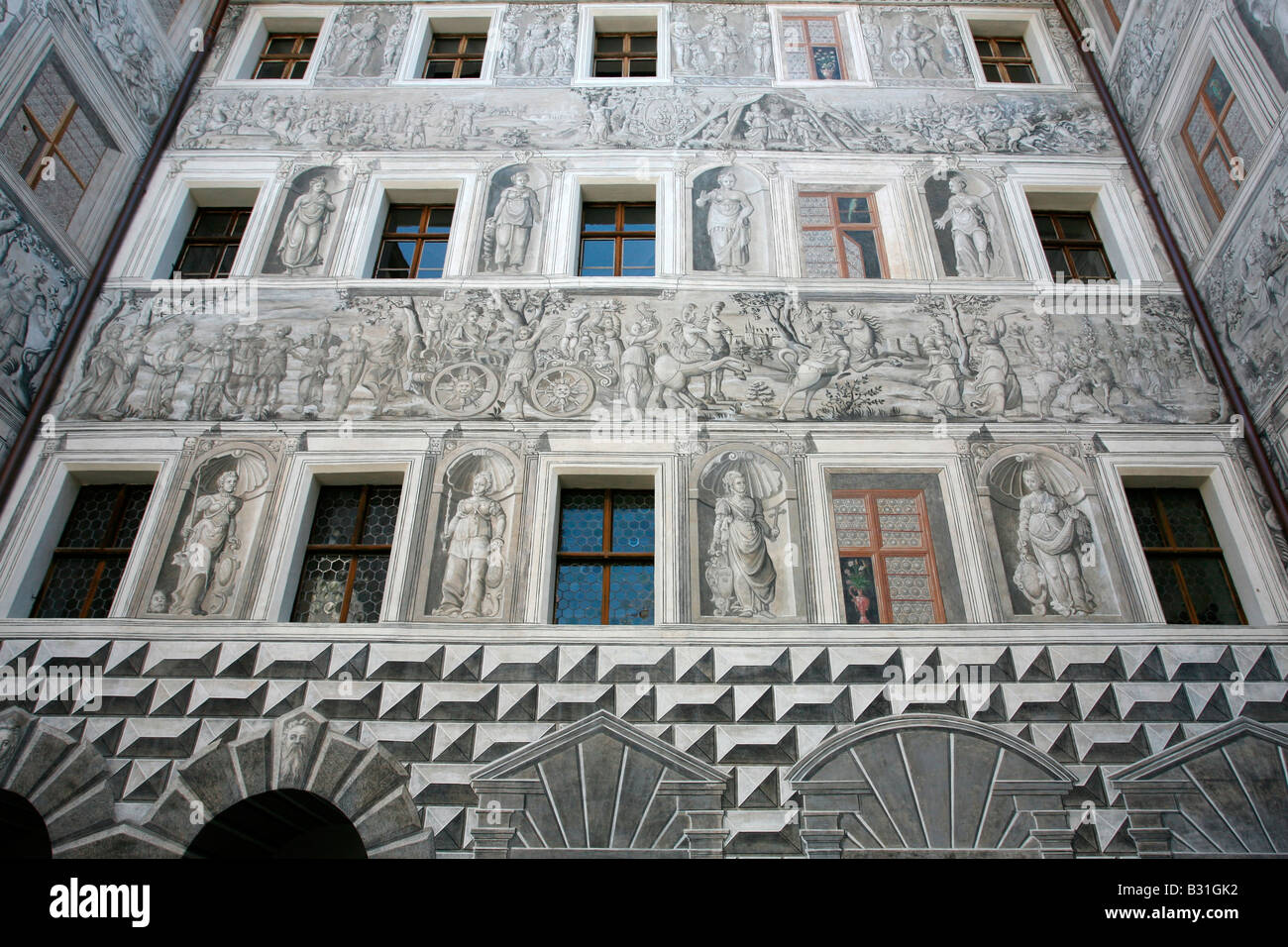 Innsbruck: dipinti esterni Foto Stock