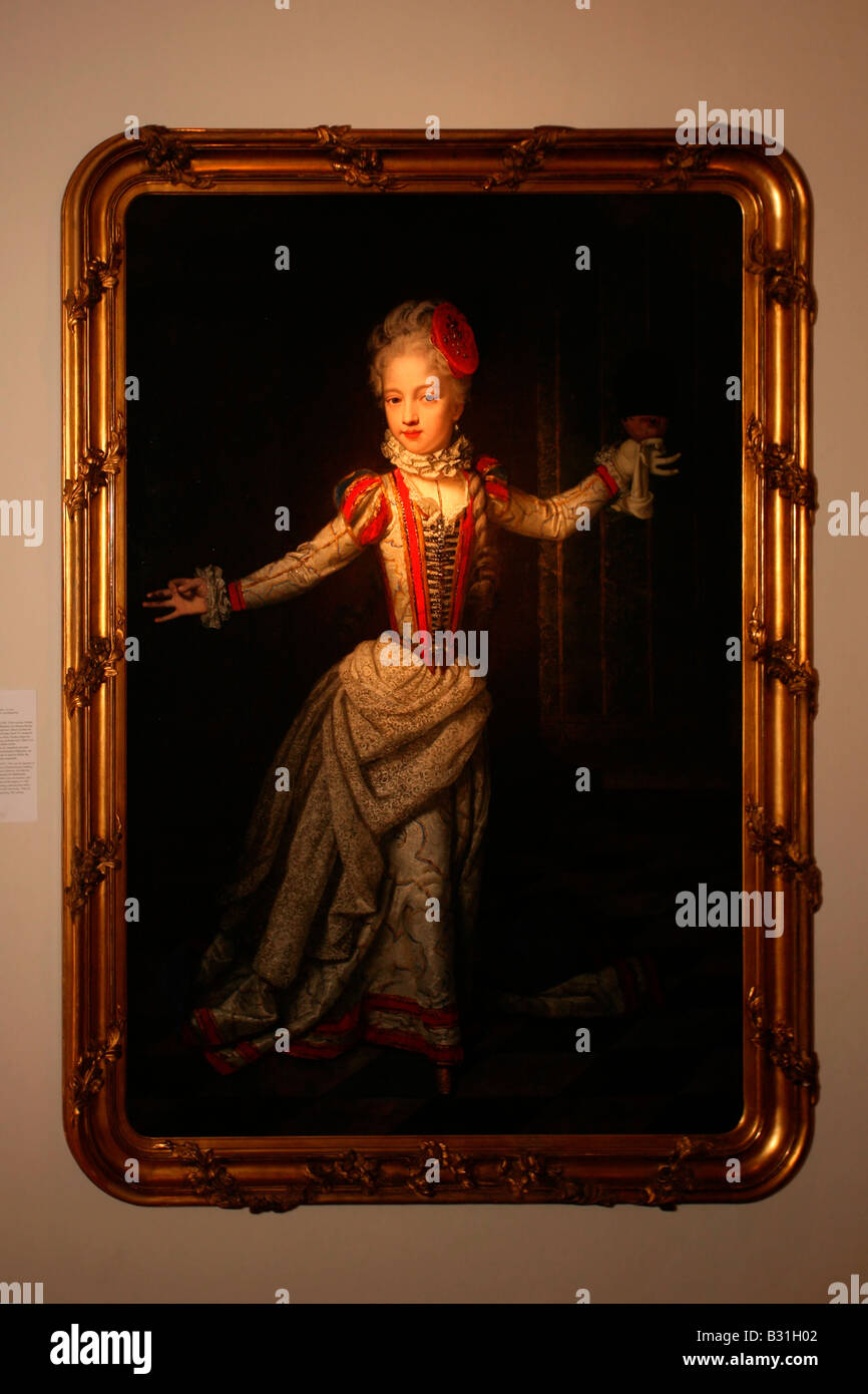 Innsbruck: Schloss Ambras: Habsburg righelli dipinti Foto Stock