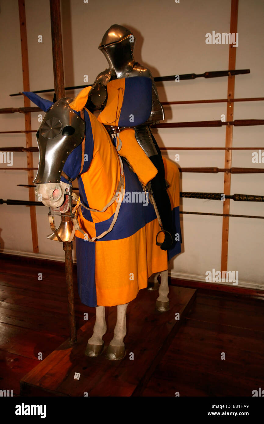 Il castello di Ambras: Il Armouries Foto Stock